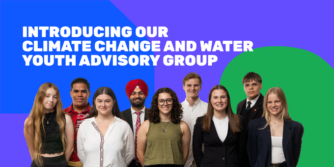 Introducing our Climate Change and Water Youth Advisory Group Banner