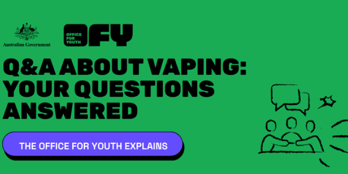 News banner for vaping questions